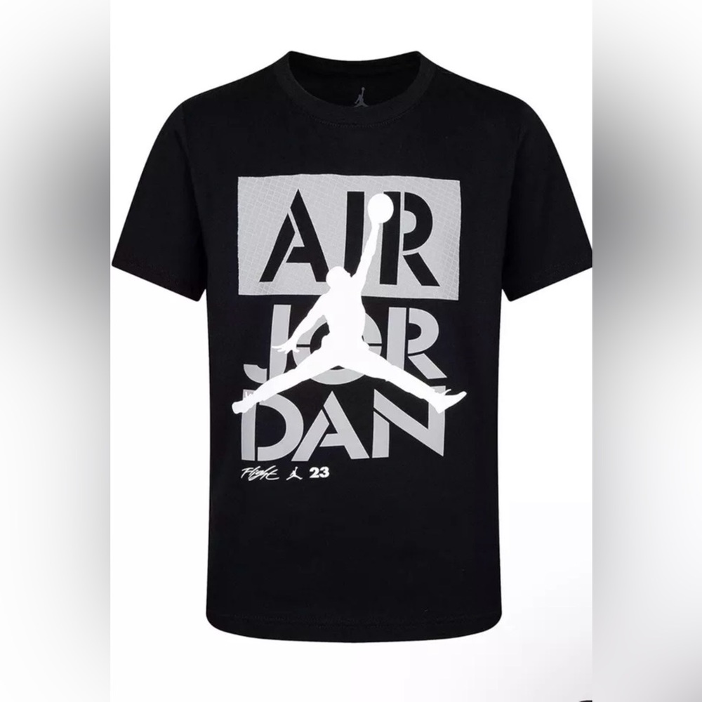 Air Jordan 23 Boy's AJ4 Flight Grid Stack (Big Kids) Black L (20 Big Kid)